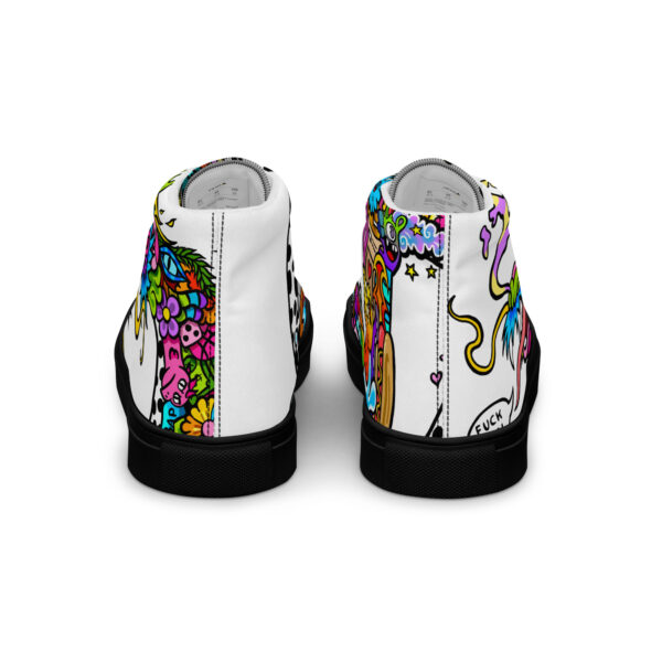 High-Top Leinenschuhe für Herren Doodle Dragon – Bild 7