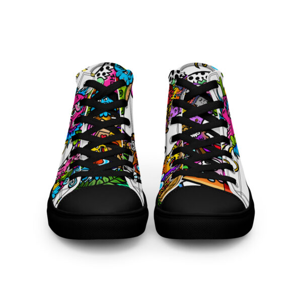 High-Top Leinenschuhe für Herren Doodle Dragon – Bild 12