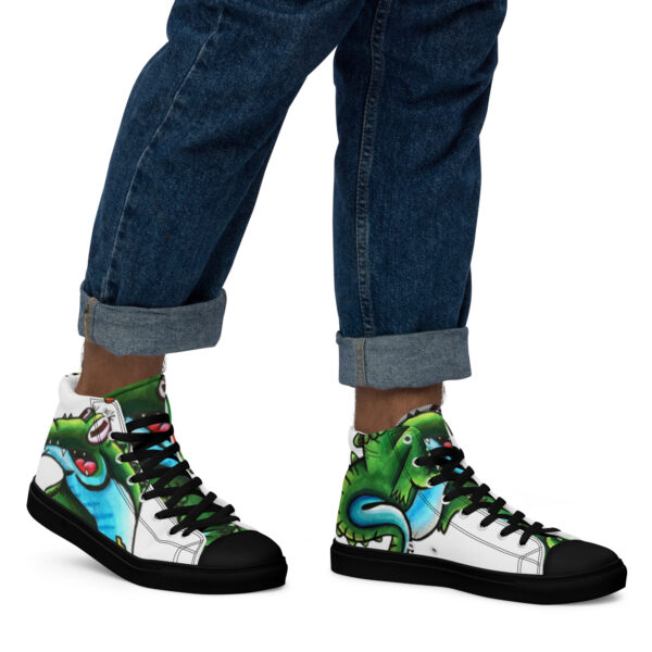 High-Top Leinenschuhe für Herren Doodle Croc – Bild 14