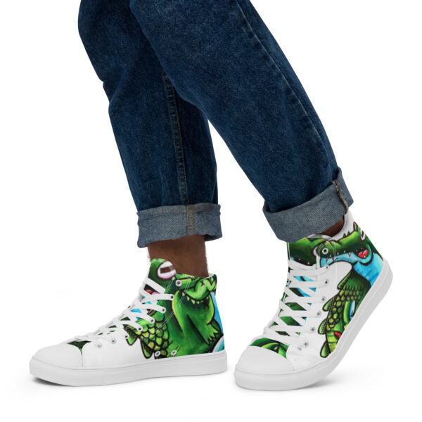 High-Top Leinenschuhe für Herren Doodle Croc – Bild 15