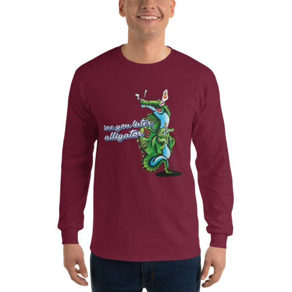 Herren-Langarmshirt „see you later Alligator“ – Bild 6