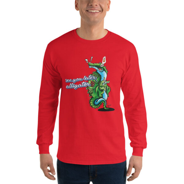Herren-Langarmshirt „see you later Alligator“ – Bild 8