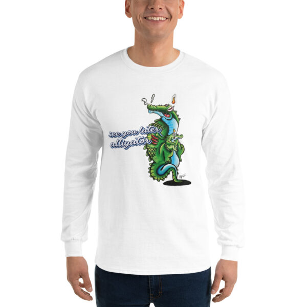 Herren-Langarmshirt „see you later Alligator“