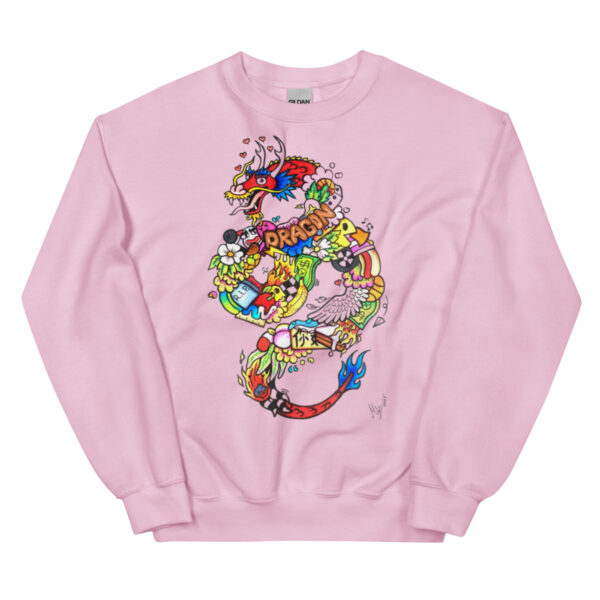 Unisex-Pullover Doodle DRAGON – Bild 7