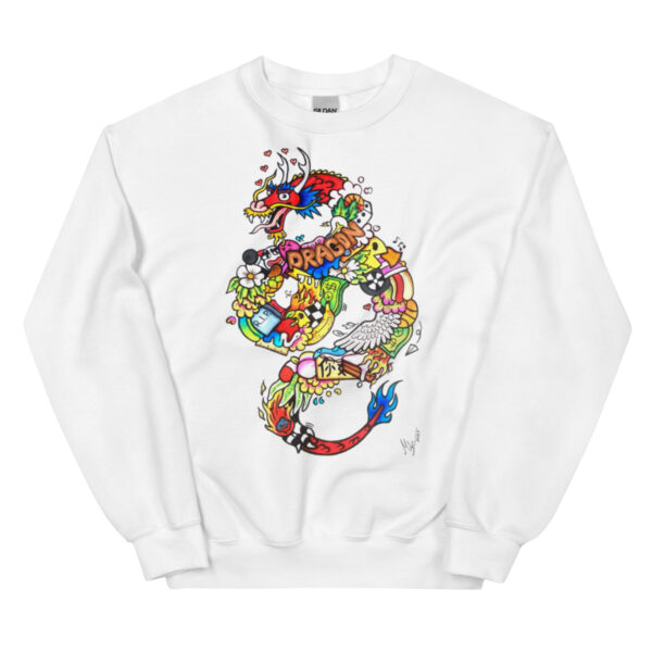 Unisex-Pullover Doodle DRAGON – Bild 8