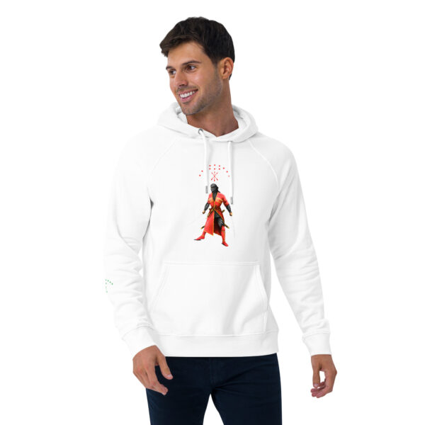 Unisex Bio-Raglan-Hoodie Circassian Fighter – Bild 4