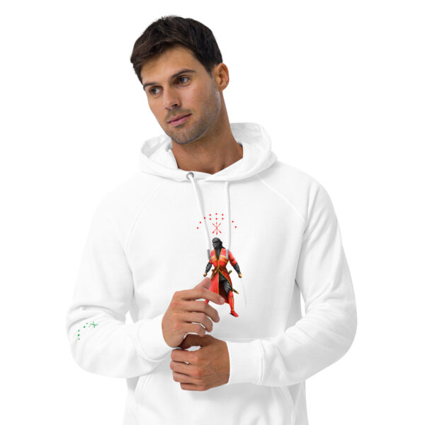 Unisex Bio-Raglan-Hoodie Circassian Fighter – Bild 5