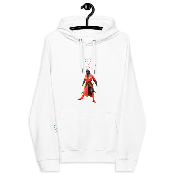 Unisex Bio-Raglan-Hoodie Circassian Fighter – Bild 2