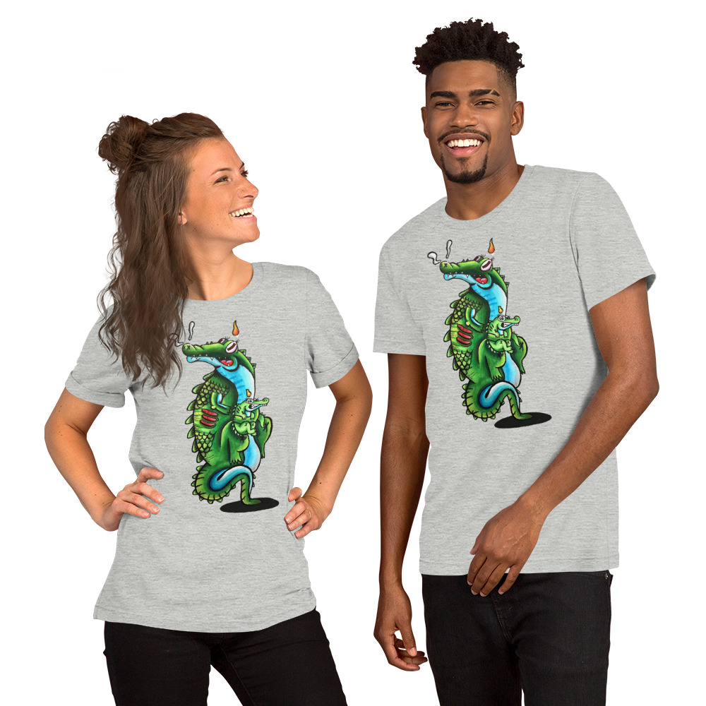 Unisex-T-Shirt Doodle CROC – Bild 7