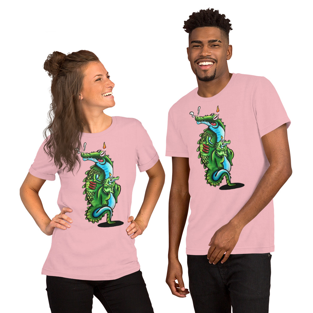 Unisex-T-Shirt Doodle CROC – Bild 6