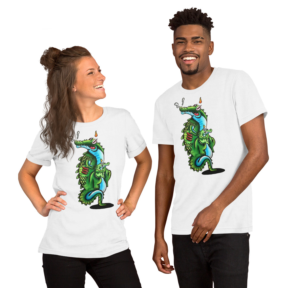 Unisex-T-Shirt Doodle CROC