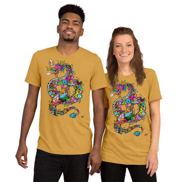 Kurzärmeliges T-Shirt Doodle Dragon – Bild 6