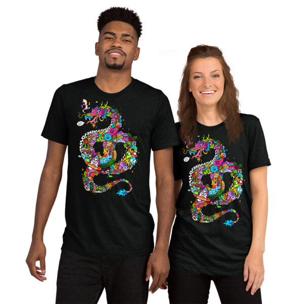 Kurzärmeliges T-Shirt Doodle Dragon