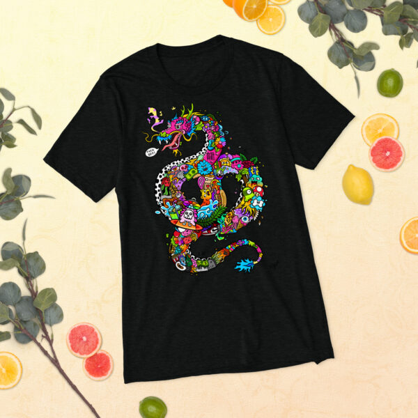 Kurzärmeliges T-Shirt Doodle Dragon – Bild 2