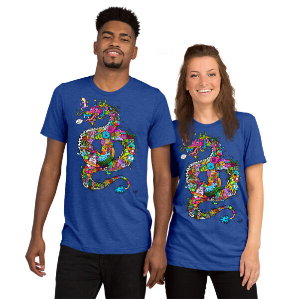 Kurzärmeliges T-Shirt Doodle Dragon – Bild 3